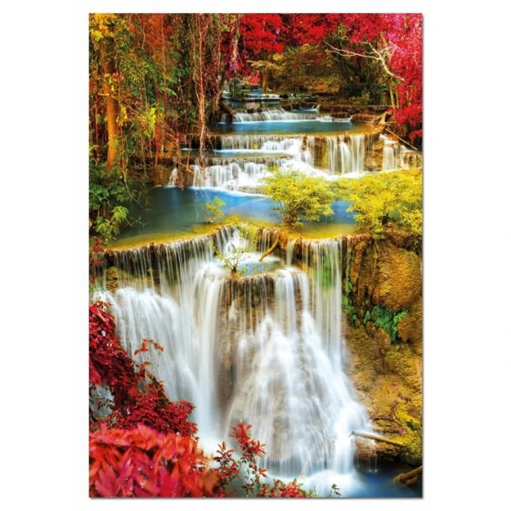 Waterfall in Forest, 1000 Piece Jigsaw Puzzle