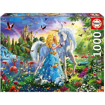 Princess & Unicorn 1000 Pieces Jigsaw Puzzle