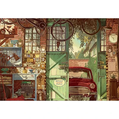 Old Garage 1500 Pieces Jigsaw Puzzle