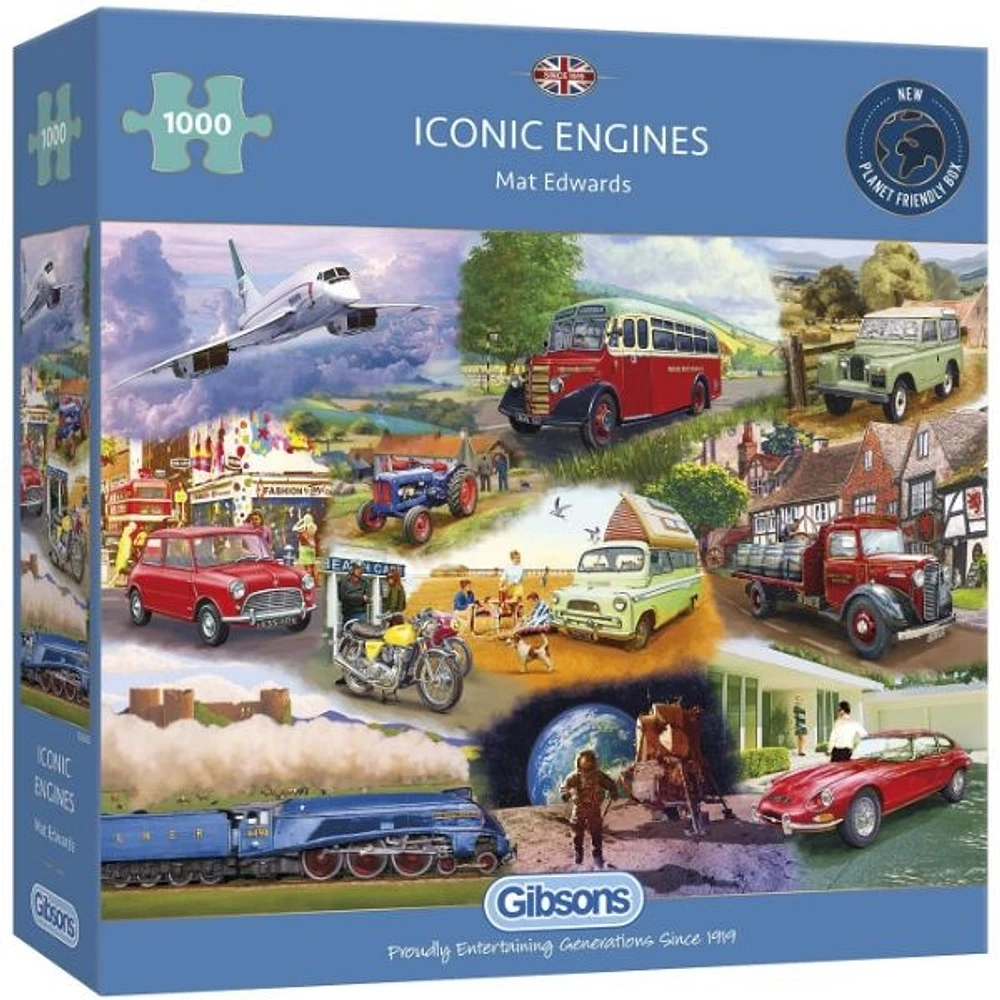 Iconic Engines 1000 Pieces Jigsaw Puzzle