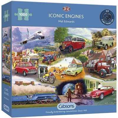 Iconic Engines 1000 Pieces Jigsaw Puzzle