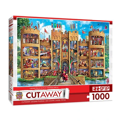 MasterPieces EZGrip Cut-Aways Medieval Castle Large 1000 Piece Jigsaw Puzzle