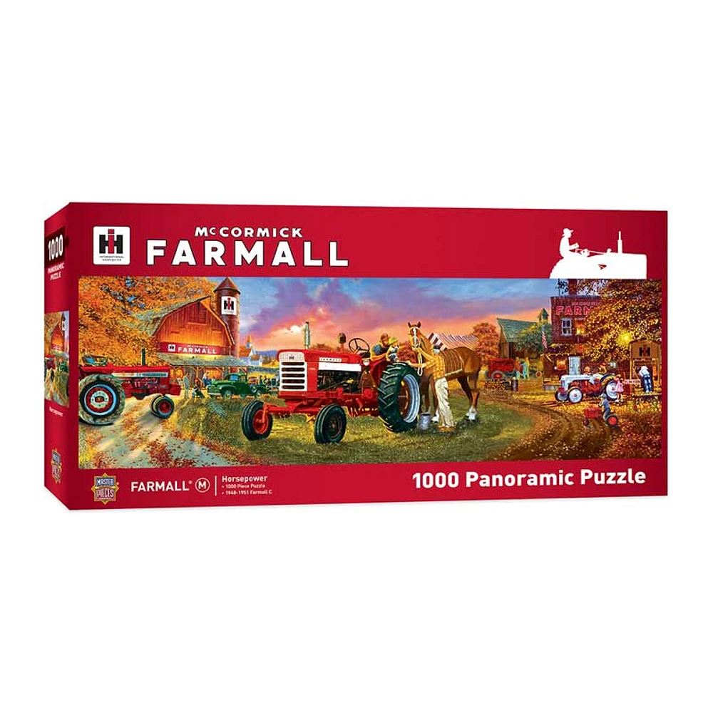 MasterPieces Farmall Horse Power – Farmall Tractors Scene 1000 Piece Panoramic Jigsaw Puzzle