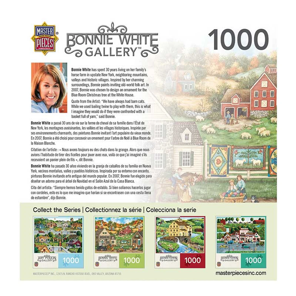 MasterPieces Hometown Gallery Great Balls of Yarn – 1000 Piece Jigsaw Puzzle by Bonnie White