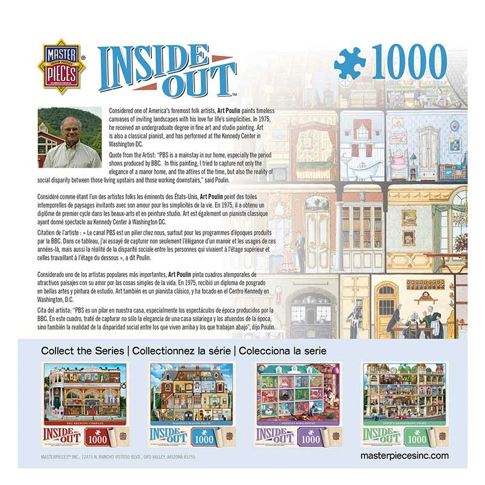 MasterPieces Inside Out Walden’s Manor House- 1000 Piece Jigsaw Puzzle by Art Poulin