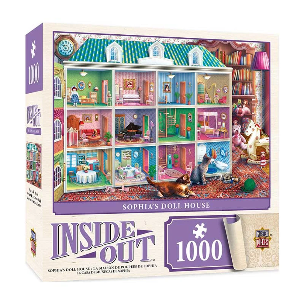 MasterPieces Inside Out Sophia’s Dollhouse – 1000 Piece Jigsaw Puzzle