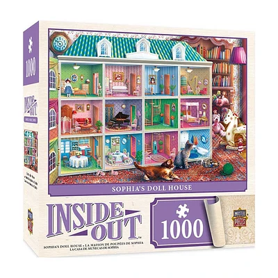 MasterPieces Inside Out Sophia’s Dollhouse – 1000 Piece Jigsaw Puzzle