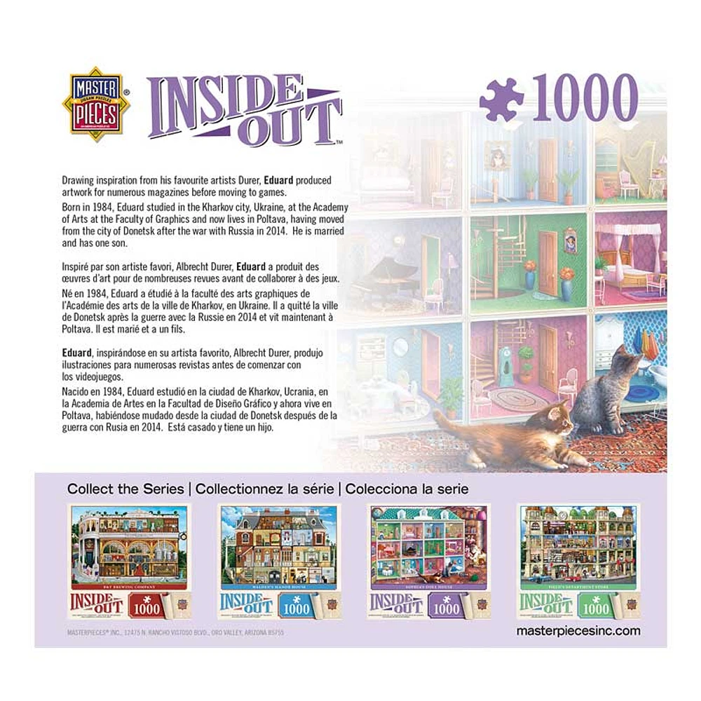 MasterPieces Inside Out Sophia’s Dollhouse – 1000 Piece Jigsaw Puzzle