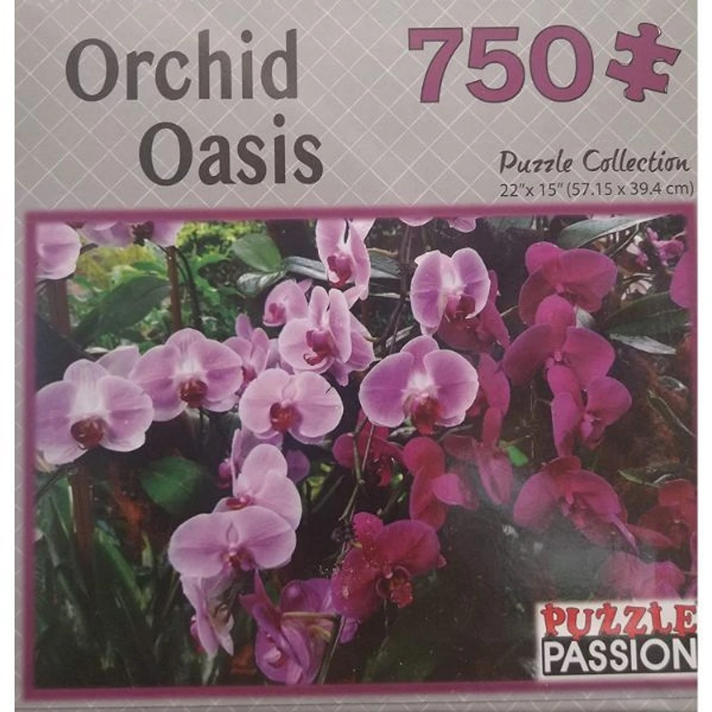 Orchid Oasis 750 Piece Puzzle