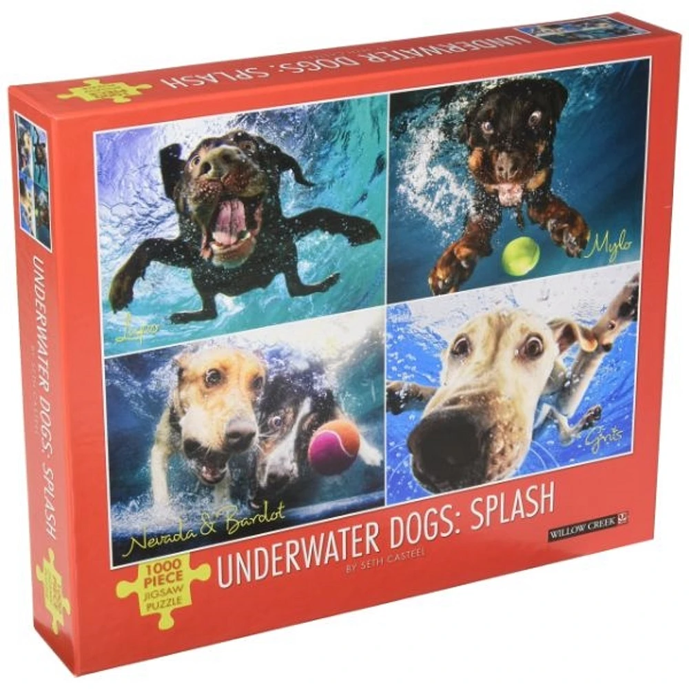 Underwater Dogs Splash 1000 Pieces Puzzle