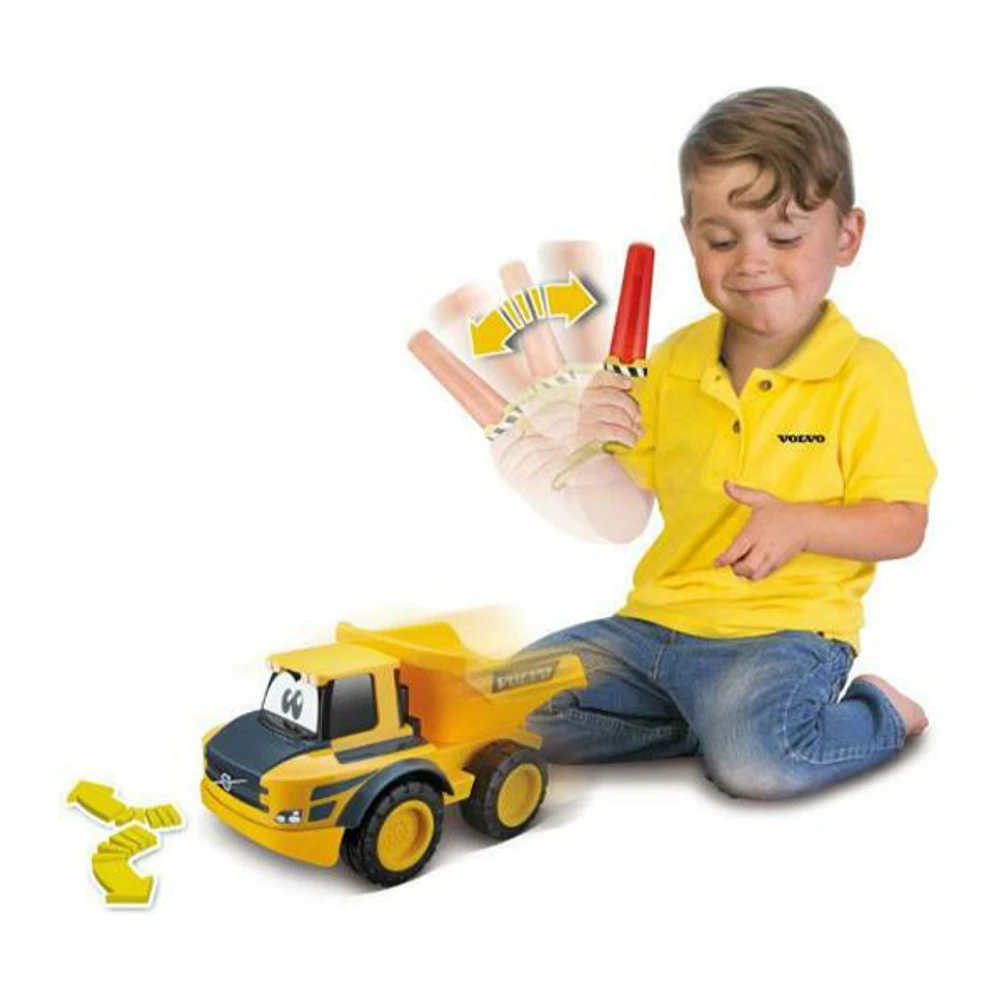 Yellow Sand Truck with Remote For Young Driver Toy +24 months