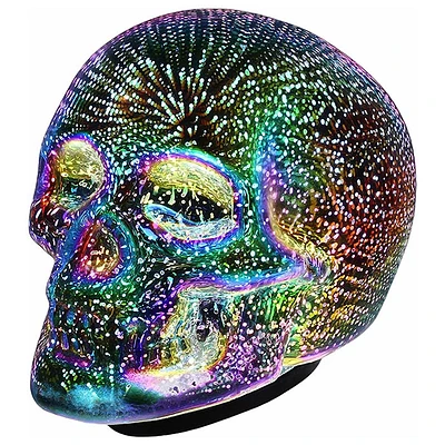 Led skull table lamp