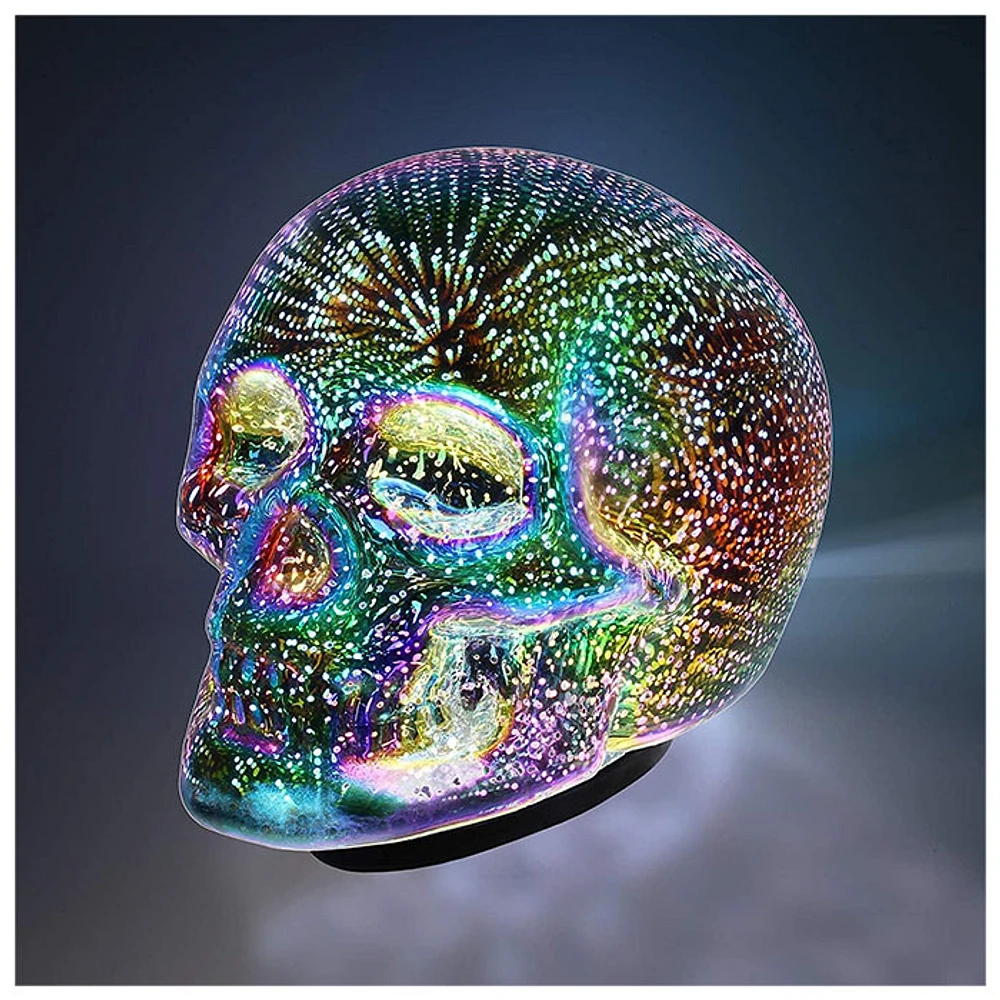 Led skull table lamp