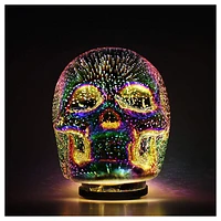 Led skull table lamp