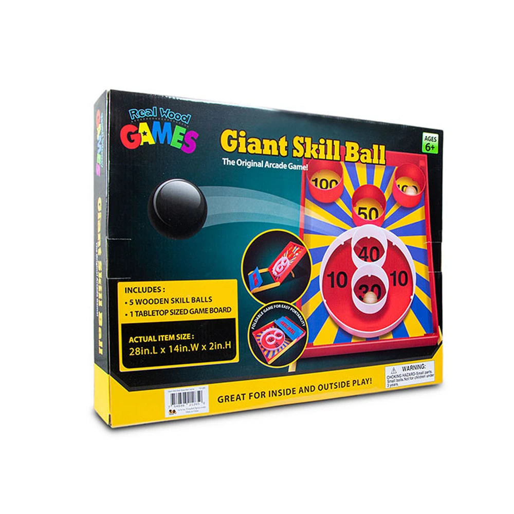 Giant Skill Ball Tabletop Real Wood Games