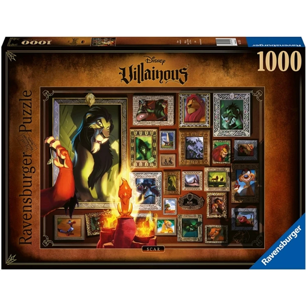 Ravensburger 1000 Pieces Puzzle – Scar (Disney Villainous Collection)