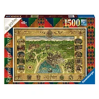 Harry Potter Hogwarts Map 1500 piece Jigsaw  Puzzle