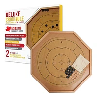 Crokinole 2 in 1 Natural Wood Color