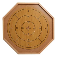 Crokinole 2 in 1 Natural Wood Color