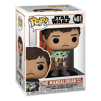 Funko Pop! Star Wars The Mandalorian Mando Holding Child