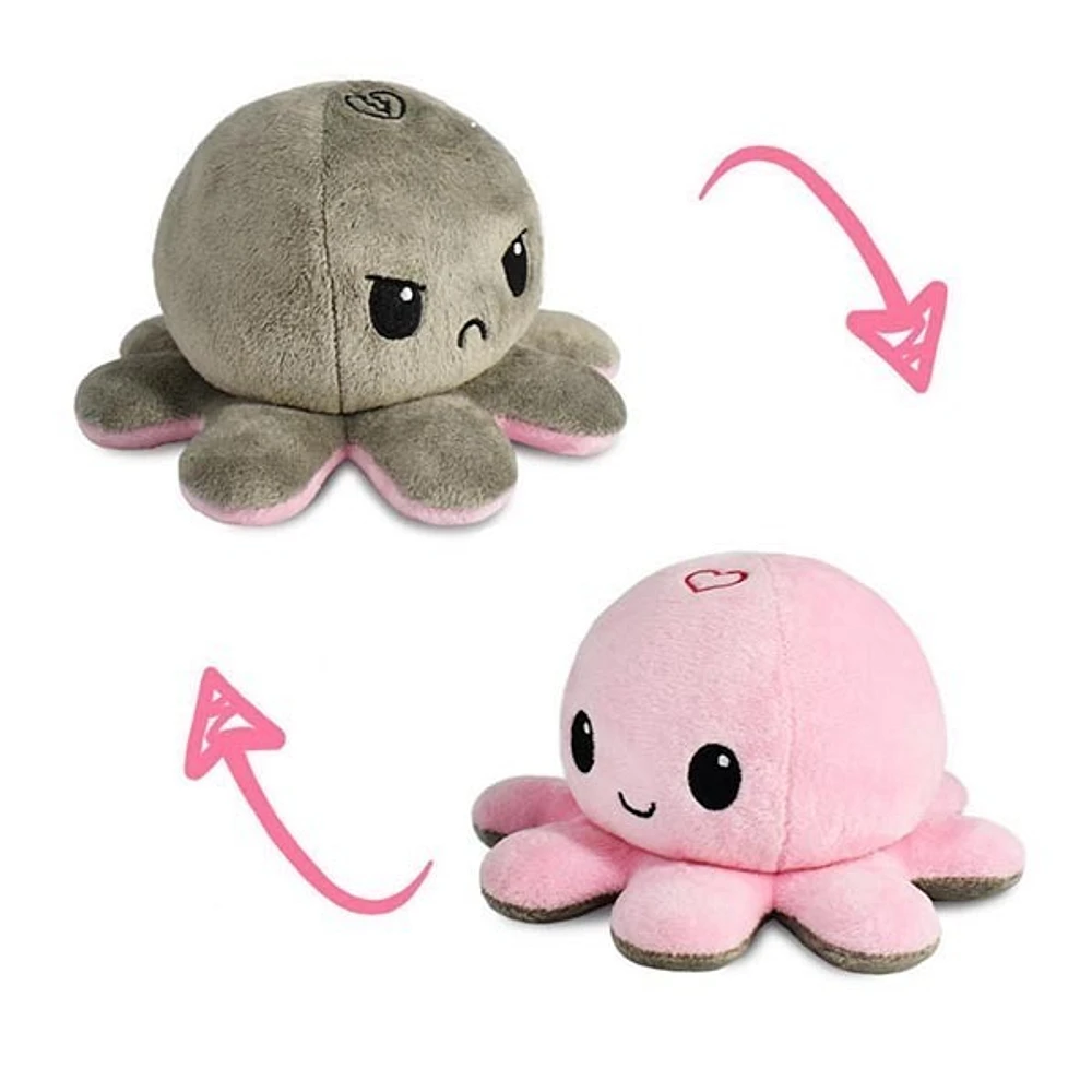 Reversible Octopus Plush: Heart/Broken Heart (STYLE MAY VARY)