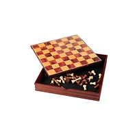 Chess Checkers Wooden Chess Set Family Game Set Chess Wooden Game 27 x 27