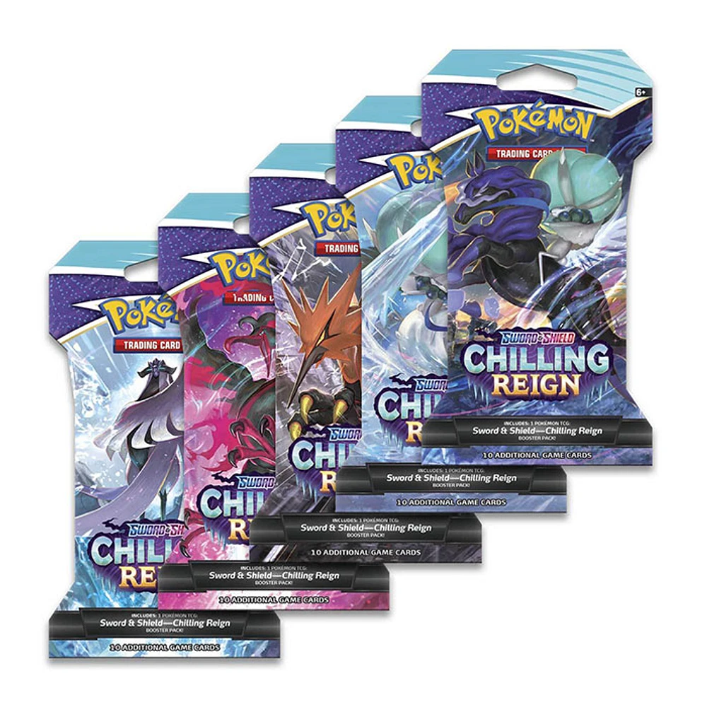 Pokemon TCG: SS6 Sword and Shield: Chilling Reign: Sleeved Pack (Single Pack)