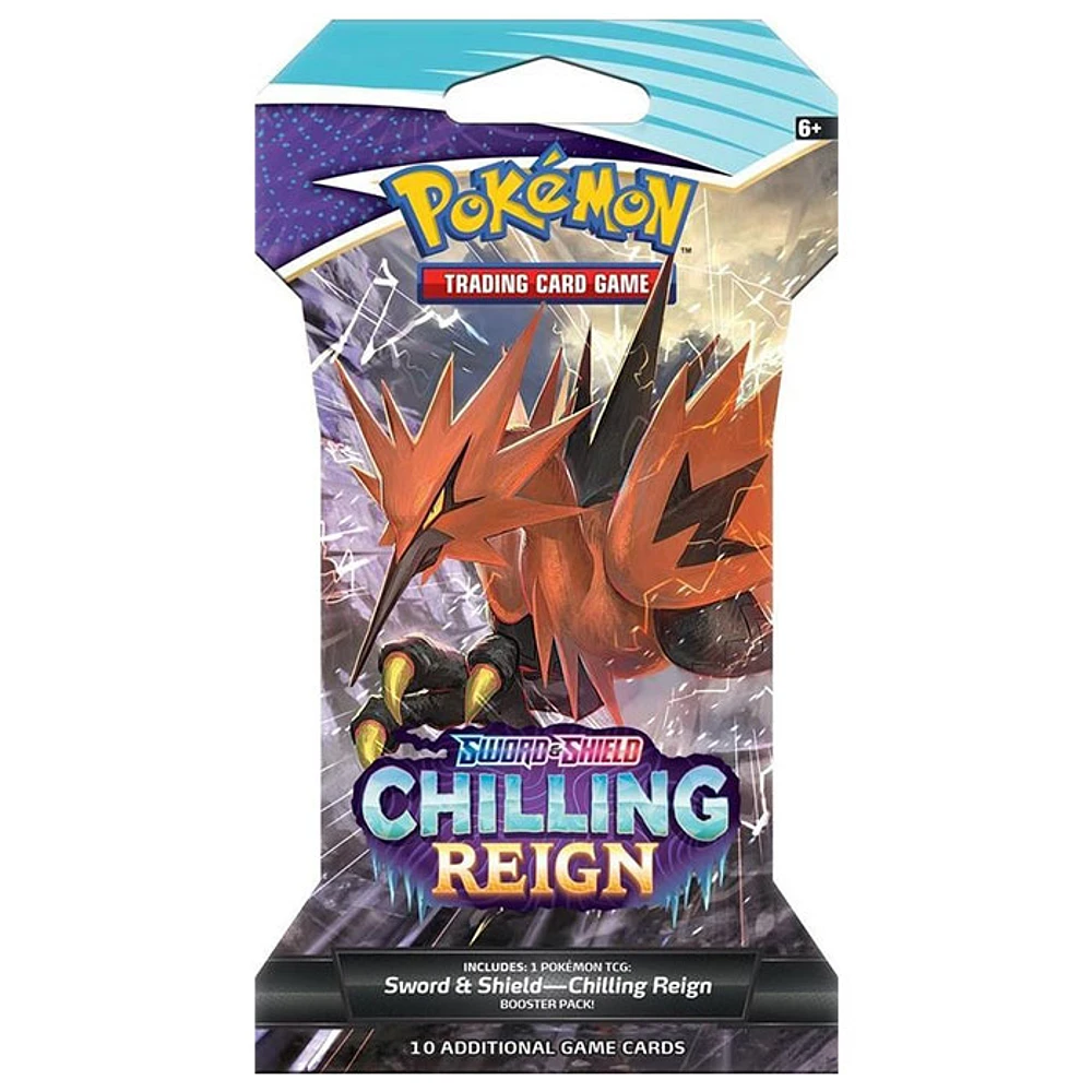 Pokemon TCG: SS6 Sword and Shield: Chilling Reign: Sleeved Pack (Single Pack)