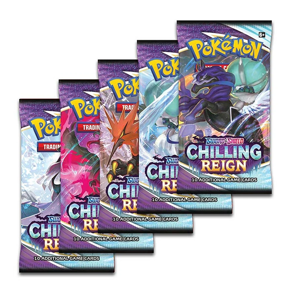 Pokemon TCG: SS6 Sword and Shield: Chilling Reign: Sleeved Pack (Single Pack)