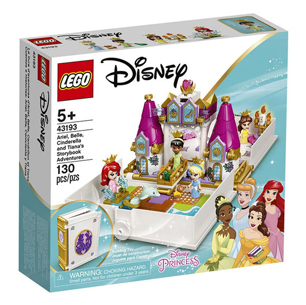 LEGO Disney Princess Ariel, Belle, Cinderella and Tiana’s Storybook Adventures 130PCS 5+