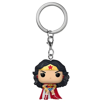 Funko Key Chain Pocket DC Wonder Woman 80th Wonder Woman Classic With Cape