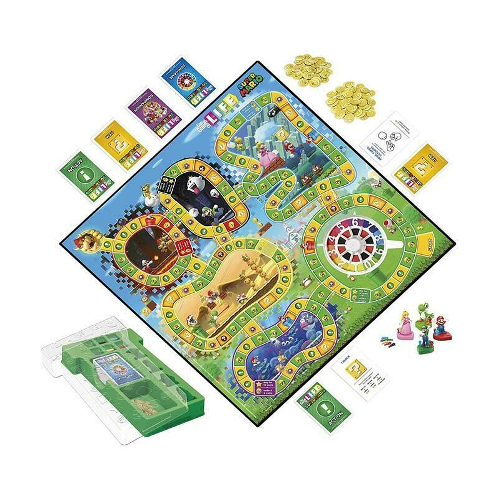 Hasbro The Game of Life: Super Mario Edition Board Game for Kids Ages