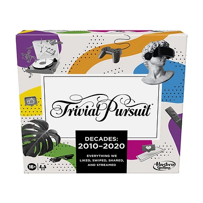 Hasbro Trivial Pursuit Decades 2010 to 2020 Board Game for Adults and Teens, Pop Culture Trivia Game