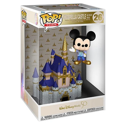 Funko Pop! Town Walt Disney World 50th Cinderella Castle with Mickey Mouse