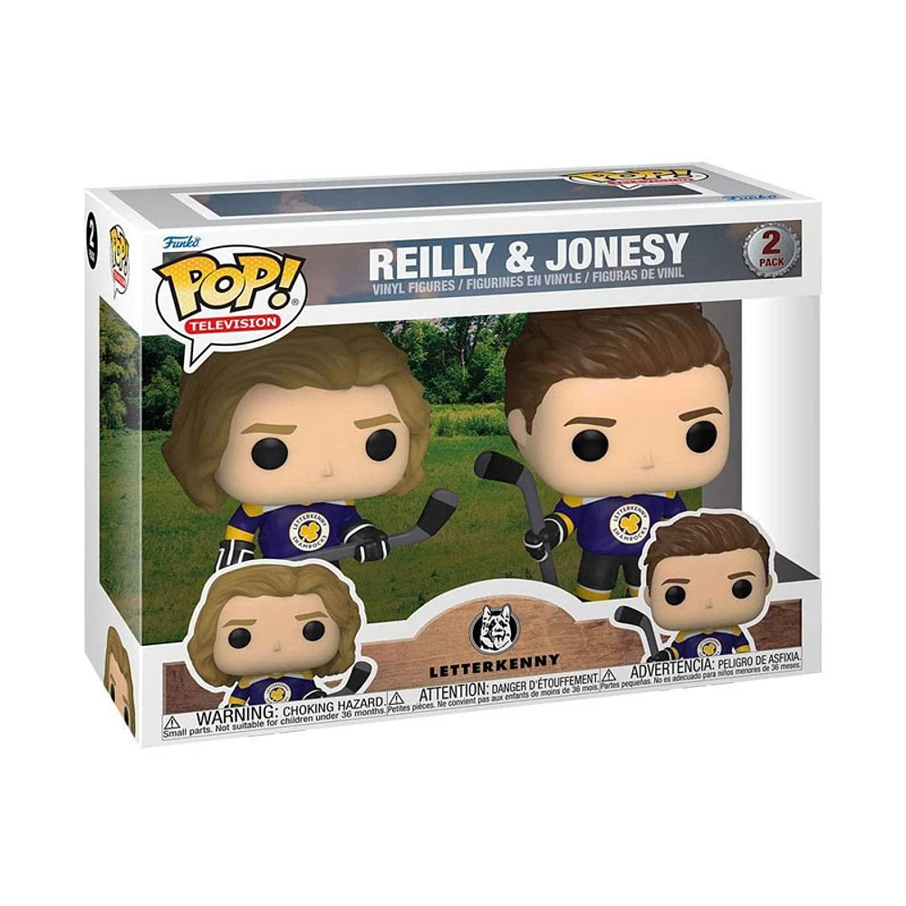 POP TV: Letterkenny- 2PK Reilly & Jonesy in Jersey Vinyl Figure