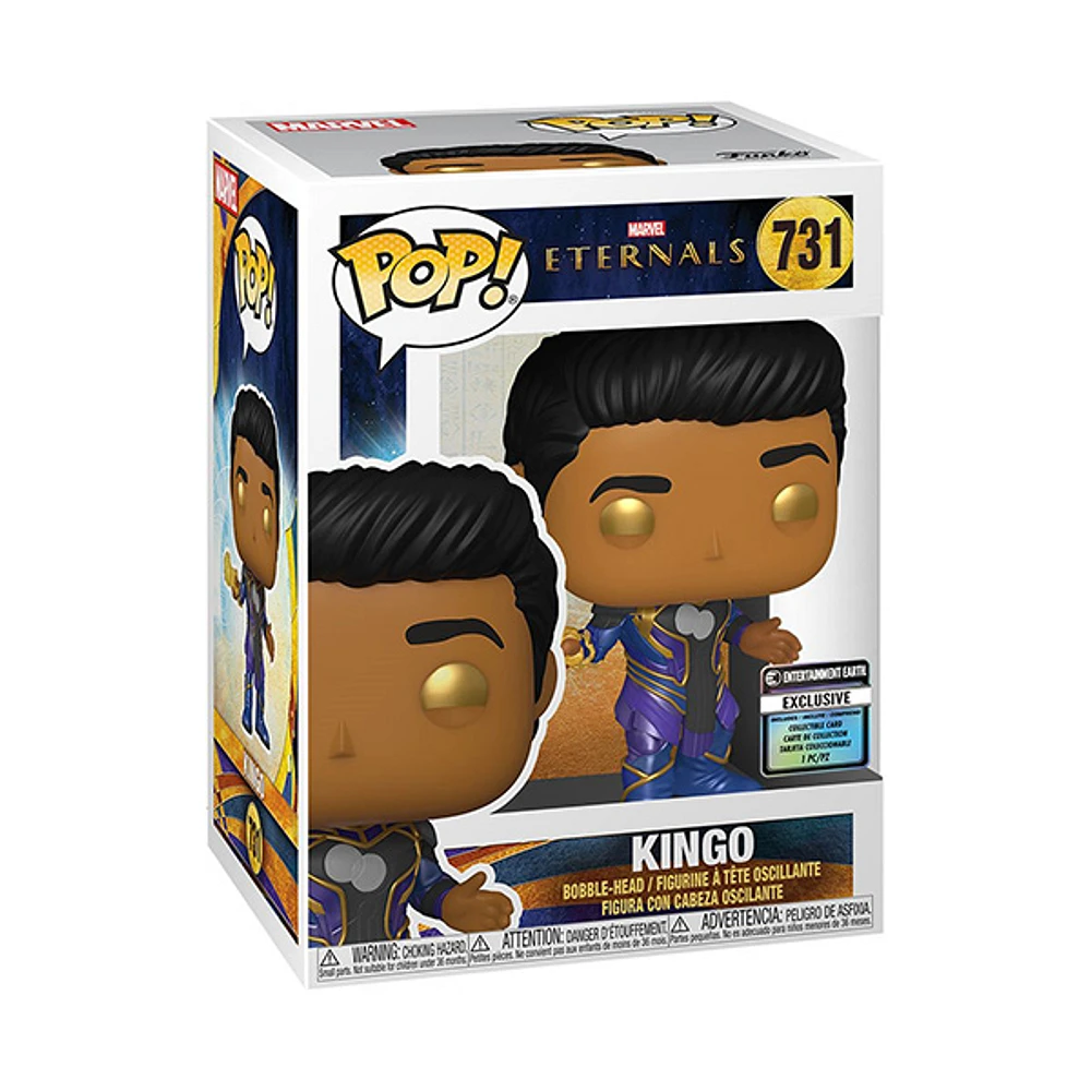 Funko Pop! Marvel Eternals Kingo with Collectible Card Entertainment Earth Exclusive