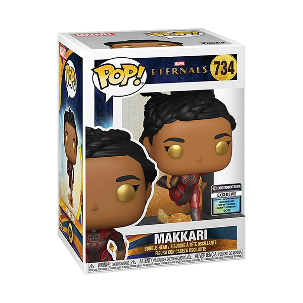 Funko Pop! Marvel Eternals Makkari with Collectible Card Entertainment Earth Exclusive