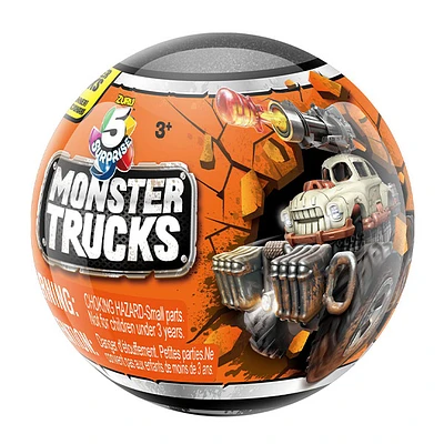 5 Surprise MONSTER TRUCKS Series 1(Colors and Styles may vary and will be picked randomly)