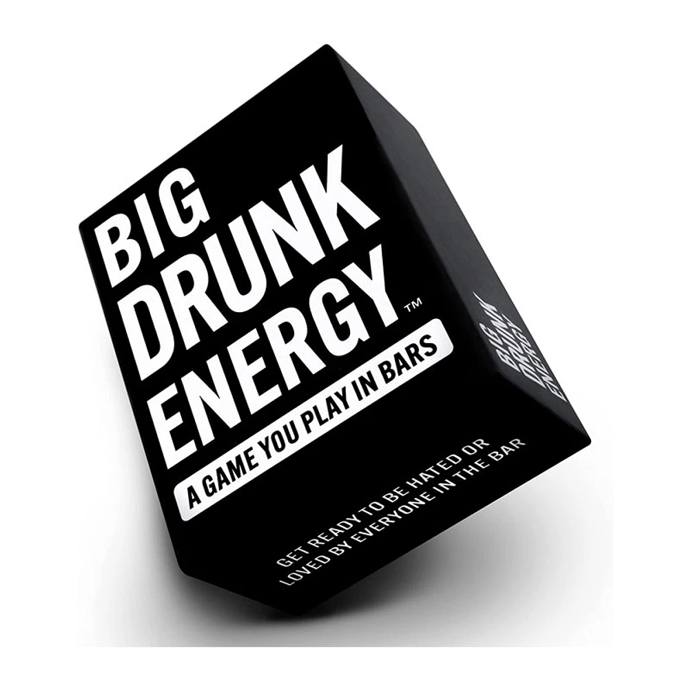 Big Drunk Energy Black from The Makers of Do or Drink Your New Favorite bar Game