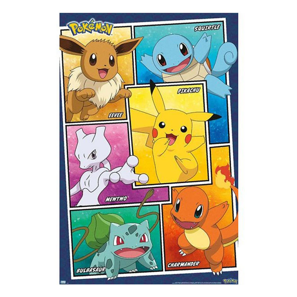 POKEMON Group Collage Wall Poster