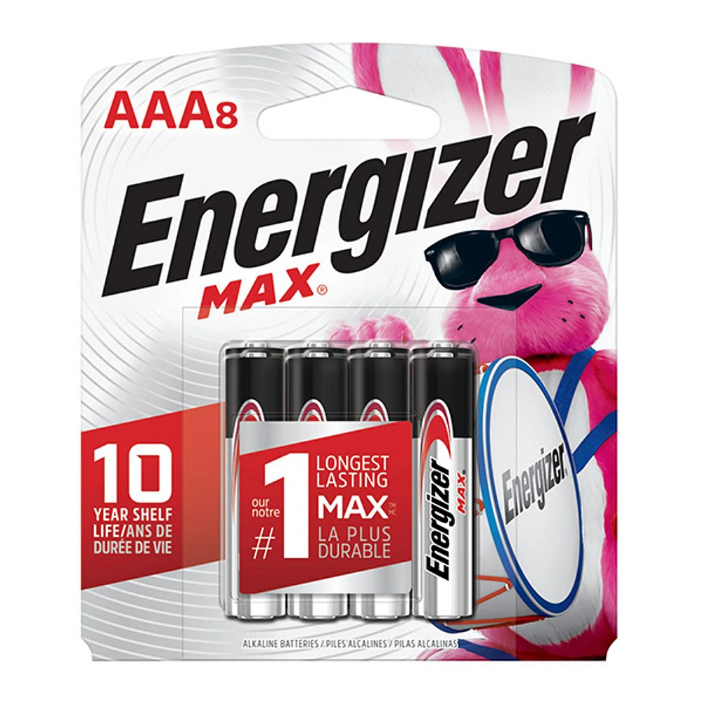 Battery aaa 8pk energizer max