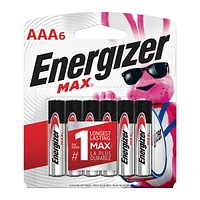 Battery aaa 6pk energizer max