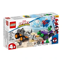 LEGO Marvel Spidey: Hulk vs Rhino Truck Showdown 110PCS