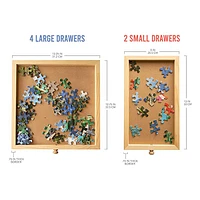 Wooden Puzzle Table 6 Drawer