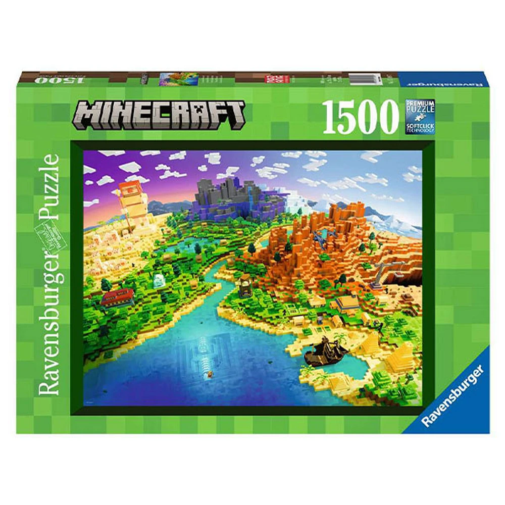 World of minecraft 1500pcs jigsaw puzzle