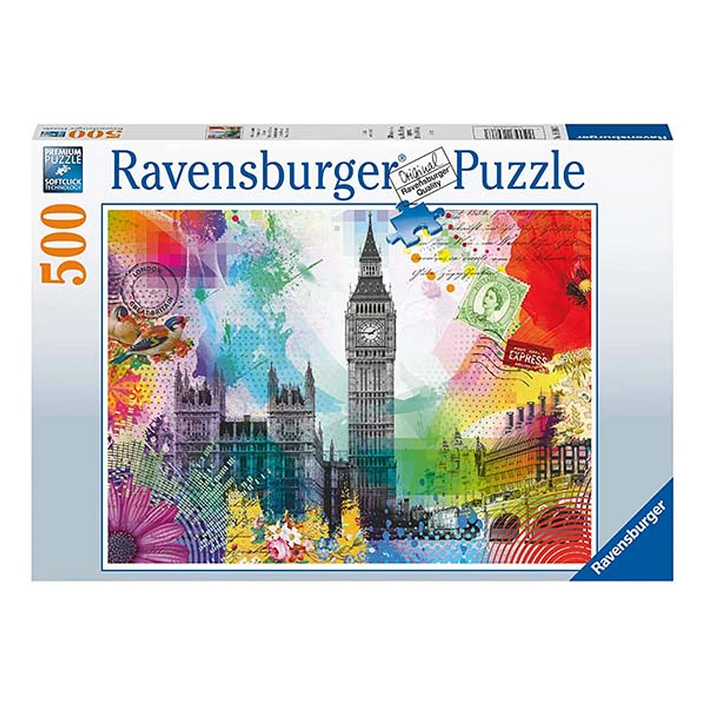 London Postcard 500 Piece Jigsaw Puzzle