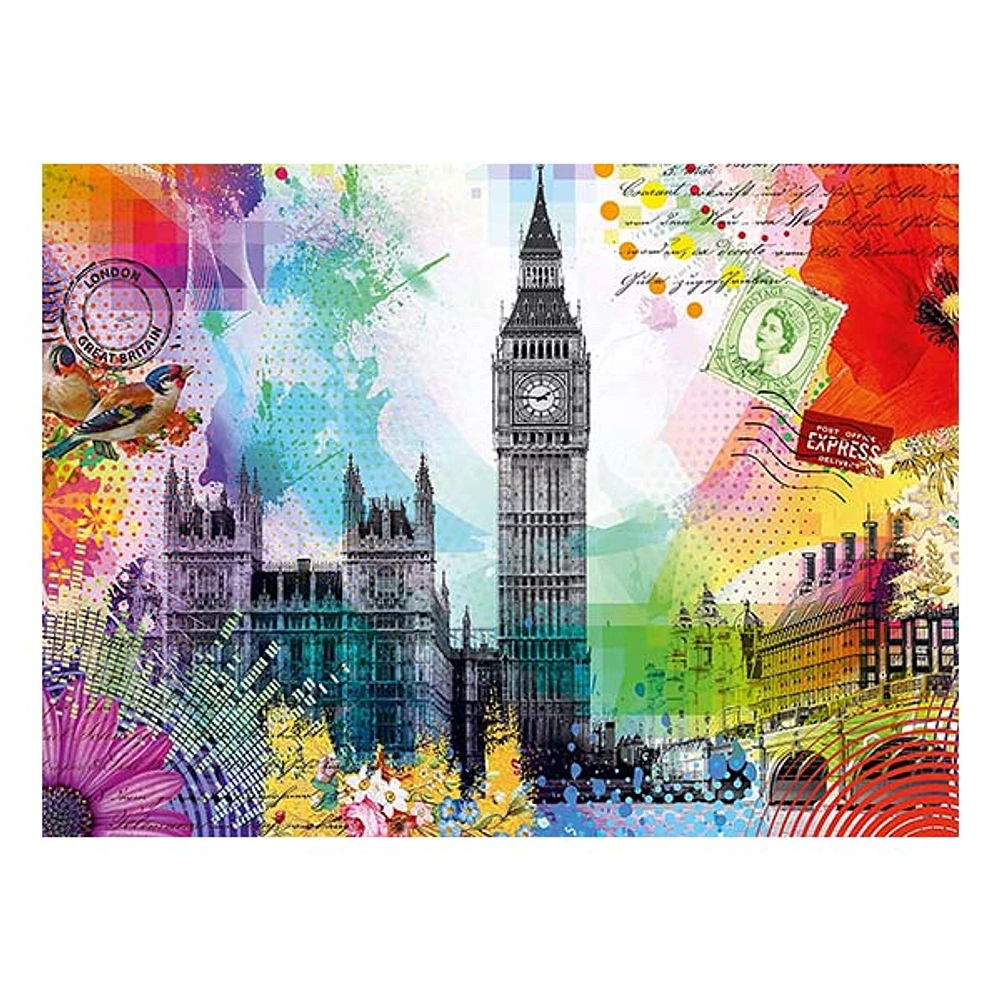 London Postcard 500 Piece Jigsaw Puzzle