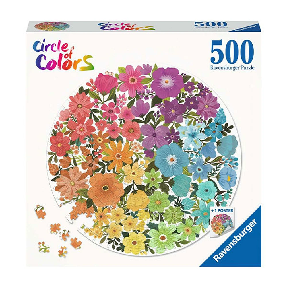 Circle Of Colors- Flowers 500Pcs Jigsaw Puzzle