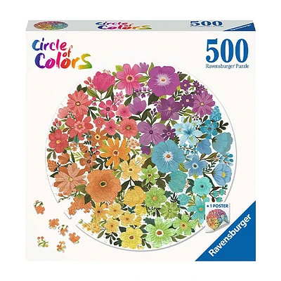 Circle Of Colors- Flowers 500Pcs Jigsaw Puzzle