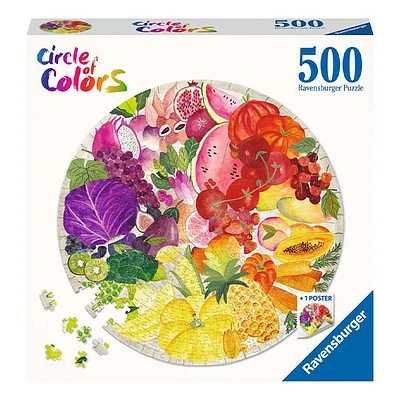 Circle Of Colors- Fruits & Veggie 500Pcs Jigsaw Puzzle